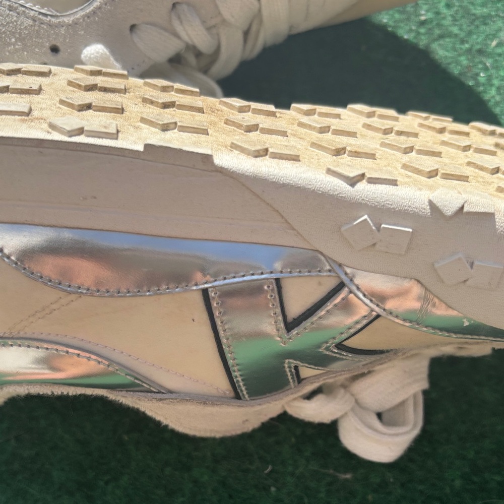 kate spade Cream White Lace-Up Sneakers with Logo Tongue - Picture 9 of 14